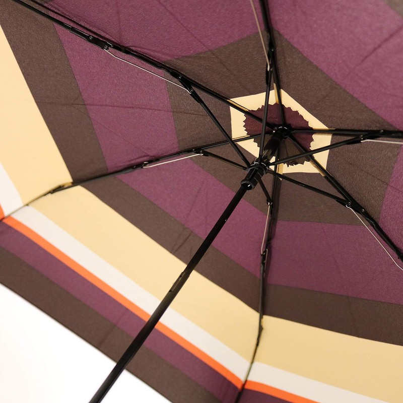 Nifty Colors (nihutexikara-zu) Folding Umbrella with Multi Border Flat 6