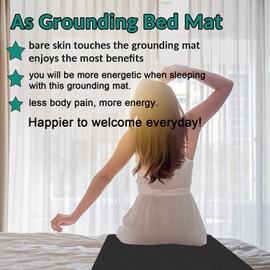 VAJOOCLL Grounding Mat for Improving Sleep Grounding Pad for Health Grounding Bed Mat ...