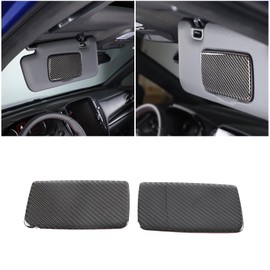 CHEAYAR - Kit de decoración de espejo de coche 3D suave de fibra de carbono real compatible con Subaru WRX 2022 2023 accesorios de decoración de interiores (negro)