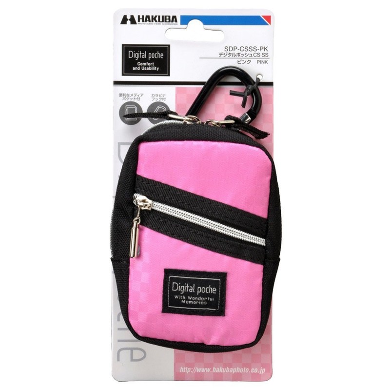 Hakuba Camera Pouch dezitarupossyupossyu , safety pink