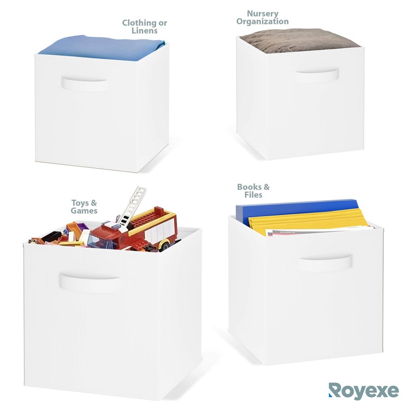 Storage Cubes - 11 Inch Cube Storage Bins (Set of