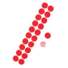 RLSYM Tamper Evident Security Labels French Warning Diameter 1 Inch Rounds Red Complete Transfer Tamper Proof Stickers Safety Torn Up Invalid Seals Tape Pack of 200