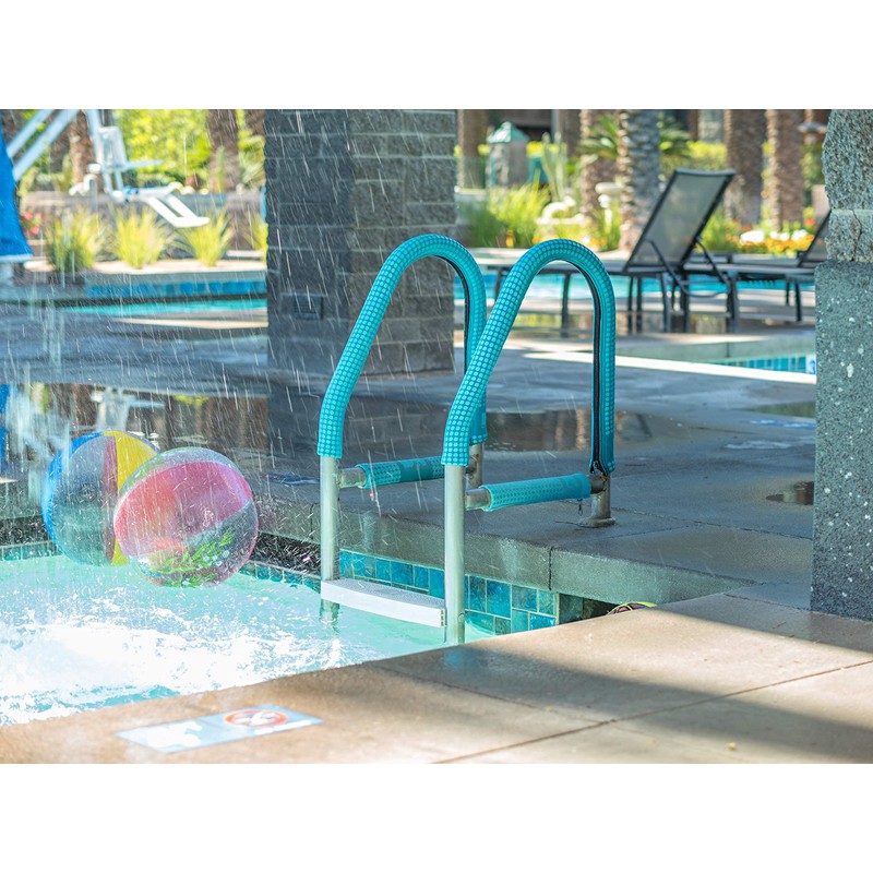 Indian Teal KoolGrips Comfort Swimming Pool and Spa Ladder Handrail