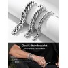 Bracelets for Large Wrists Chunky 9 Inch Link Chain Bracelet