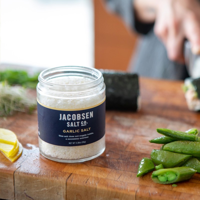 Jacobsen Salt Co. Garlic Salt – Kosher Sea Salt, Non-Iodized