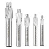 Akozon 5pcs M3-M8 Slotting Counterbore End Mill Cutter Solid Slot