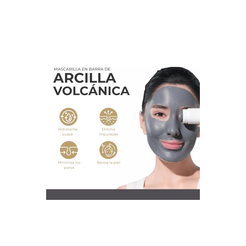 Mc Life. Mascarilla En Barra Arcilla Volcánica 40g, Limpieza. Todo