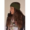 styleBREAKER 04026061 Women's Knitted Headband Plain with Checked Pattern, Thermal