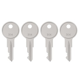B04 Replacement Keys 4 Pack for Husky & Dewalt Tool Box Lock - Pre-Cut for Tool Chest, Cabinet, Truck Toolbox​​