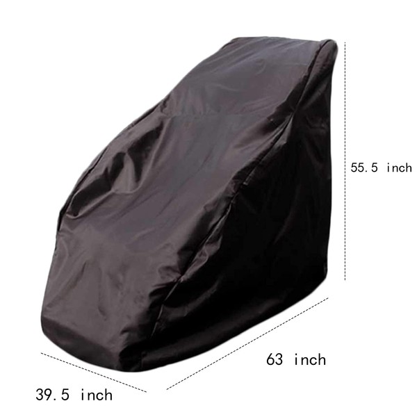 Universal Massage Chair Cover, Massage Dustproof Protector Cover Chair Cover, Full Body Massage Chair Sofa Covers, with Zipper Waterproof Black Massage Chair Cover…