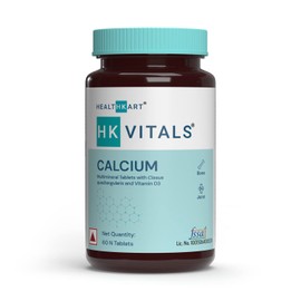 Naturix Health K Calcium + Vitamin D3 Supplement, 60 Calcium Tablets, with Magnesium & Zinc, for Complete Bone Health & Joint Support - Women and Men