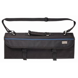 Winco Acero Cutlery line 11 slot Knife bag, Black, 21" x 7" x 2"