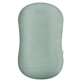 Wimist Muslin Baby Lounger Cover, Newborn Lounger Cover, Soft Cotton Breathable Lounger Pillow for Boys Girls Infant, Cover Only (Sage)