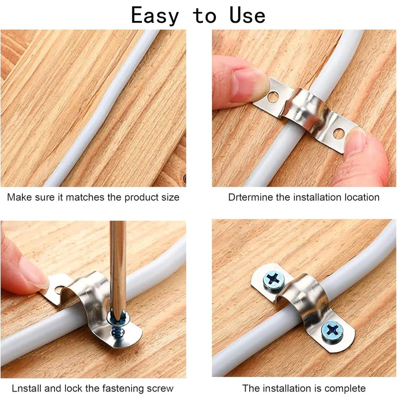 TOP-VIGOR 10Pcs Pipe Support Pipe Bracket Clamp for OD 20mm