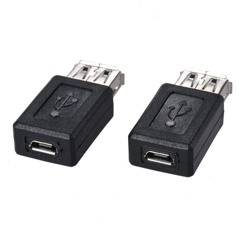 Warmstor 3-Pack USB 2.0 A Female to Micro USB Female