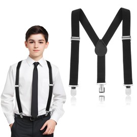 Mabor Suspenders for Boys and Girls, Elastic Y-Back Design Suspenders Toddler Suspenders Boys with Strong Metal Clips(1 Pcs)