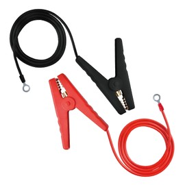 DfuGift 3ft Electric Fence Lead Cable with Clips, Jumper Wires for Solar or AC Fence Charger Systems, Compatible with Grounding Rods and Fence Lines on Farm or Ranch