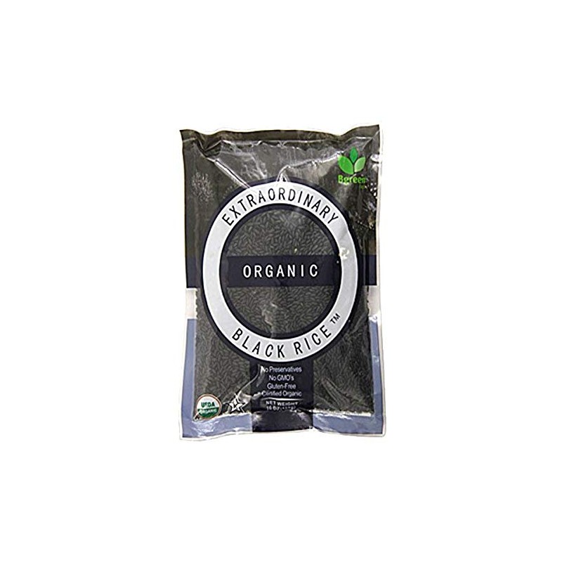 Bgreen Organic Black Rice Pack of 3 Non-GMO Kosher Gluten