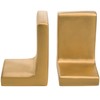 MyGift Modern Gold Concrete Office Bookshelf Decor Bookends for Heavy