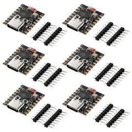 ESP32-C3 Super Mini Development Board 5PCS, ESP32 C3 Mini WiFi Bluetooth 5.0, 160MHz RISC-V ESP32C3 IoT Board, ESP32-C3 Supermini for Arduino, MicroPython, Smart Home & Wireless Projects (style1)