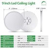 Dimmable 9 Inch LED Flush Mount Ceiling Light, 2700K/3000K/4000K/5000K/6000K CCT