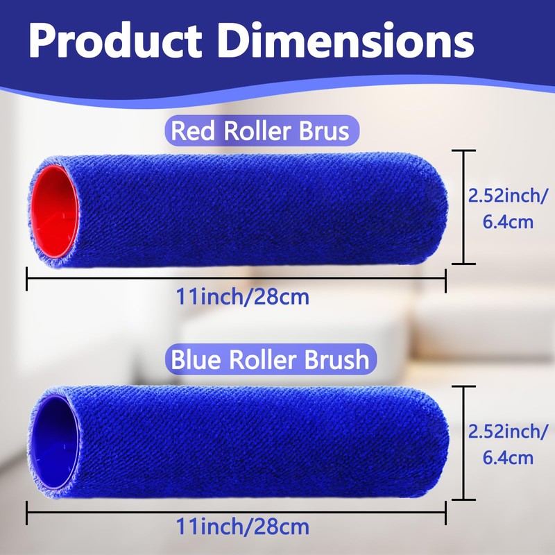 2Pcs Replacement Roller Brushes Compatible with Dyson Wash G1 Vacuum