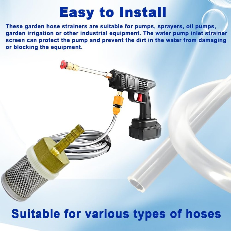 AIMCOCO 6mm Inline Strainers Filter Copper Tube Joint 6mm Diameter