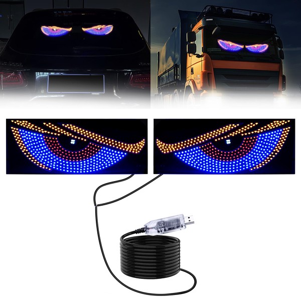 LECART Devil Eyes Light for Car Windshield Animated Led Demon