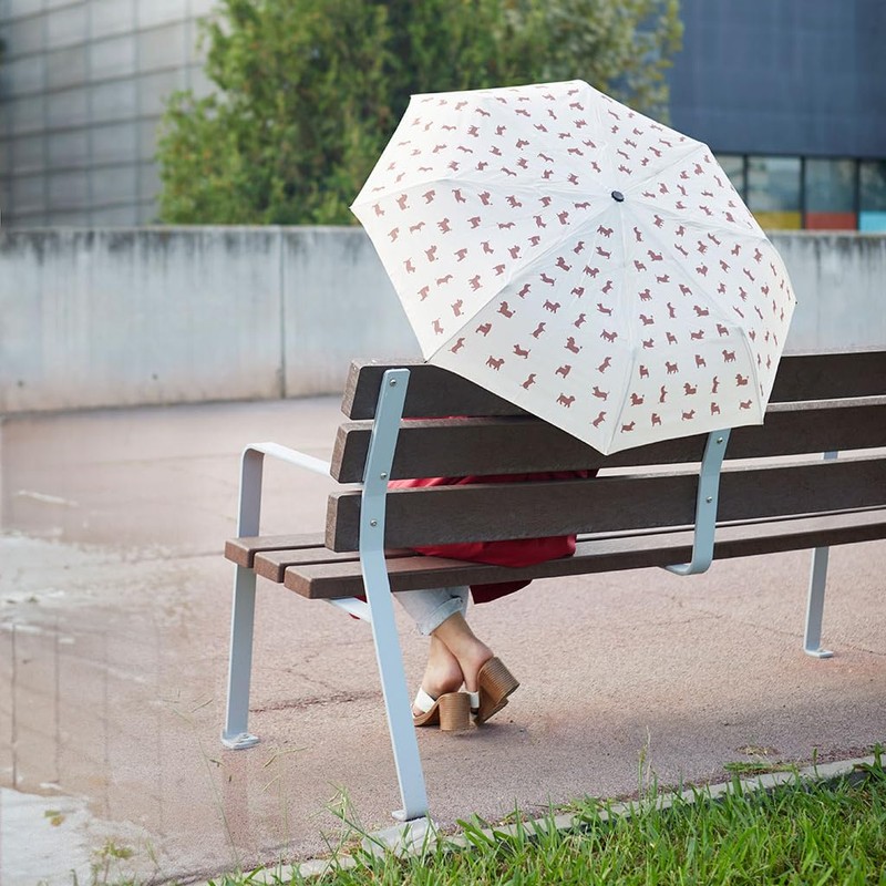 balvi Puppymbrella Umbrella Beige Includes Neoprene Cover in the Shape