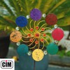 CIM Metal Windmill - Exotic Flower - Diameter 34 cm,