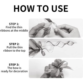 60pc 30mm Glitter Bows Christmas Pull Bows with Ribbon for Gift Wrapping,Xmas Ribbon Bow Small Gift Bow for Christmas Decoration, Presents,Hampers,Wreaths,Tree,Crafting,Baskets,Wedding Car Decoration