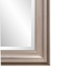 Howard Elliott George Rectangular Wood Framed Wall Vanity Mirror, Bright