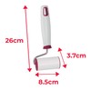 Metaltex Nudelholz, 19 cm, Einzelgriff, Weiß