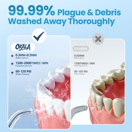 Water Flosser for Teeth-Rechargeable Water Flosser Cordless, 3 Modes Oral Irrigador Dental, IPX7 Waterproof Portable Electric Flosser for Teeth, Gums, Braces Care, for Home and Travel(Black)