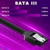 MKBKLLJY 6PCS SATA Cable III 6Gbps Straight Data Cable with