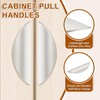 sourcing map 2 Pack Half Moon Cabinet Pull, 2.52" Hole