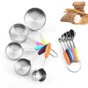 AIMALL 10-Piece Stainless Steel Measuring Spoons & Cups Set -