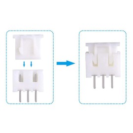 LIKENNY Plastic Cased JST XH Type Terminal Wiring Connector Terminal 2pin 3pin 4pin 5pin 2.54mm Connector Housing Contact Pin Set 230pcs