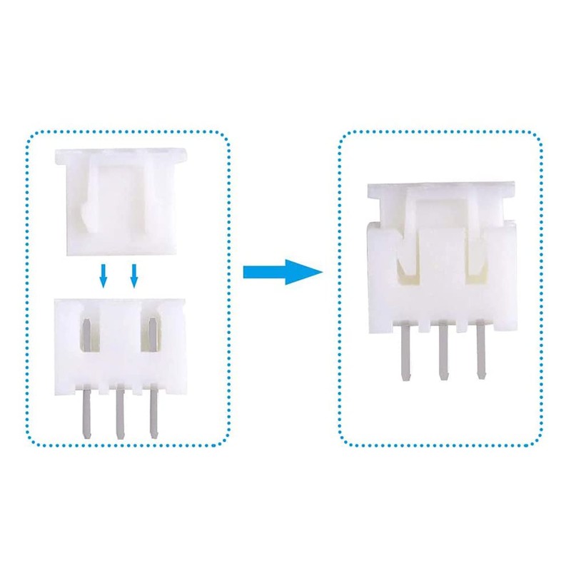 LIKENNY Plastic Cased JST XH Type Terminal Wiring Connector Terminal