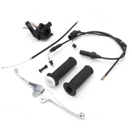 Throttle Grip Cable Brake Lever Ignition Switch Kit Fit for Yamaha YZinger 50/PeeWee PW50