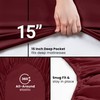 Utopia Bedding Queen Fitted Sheet - Bottom Sheet - Deep