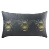 Evans Lichfield Gold Bee Cushion Cover, Black, 43 x 43cm