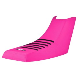 Yamaha 1988 - 2006 YAMAHA WARRIOR Gripper Seat cover all PINK/BLACK rib Enjoy #111