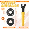 Hicarer Angle Grinder Nut Angle Grinder Wrench Kit 5/8"-11 Flange