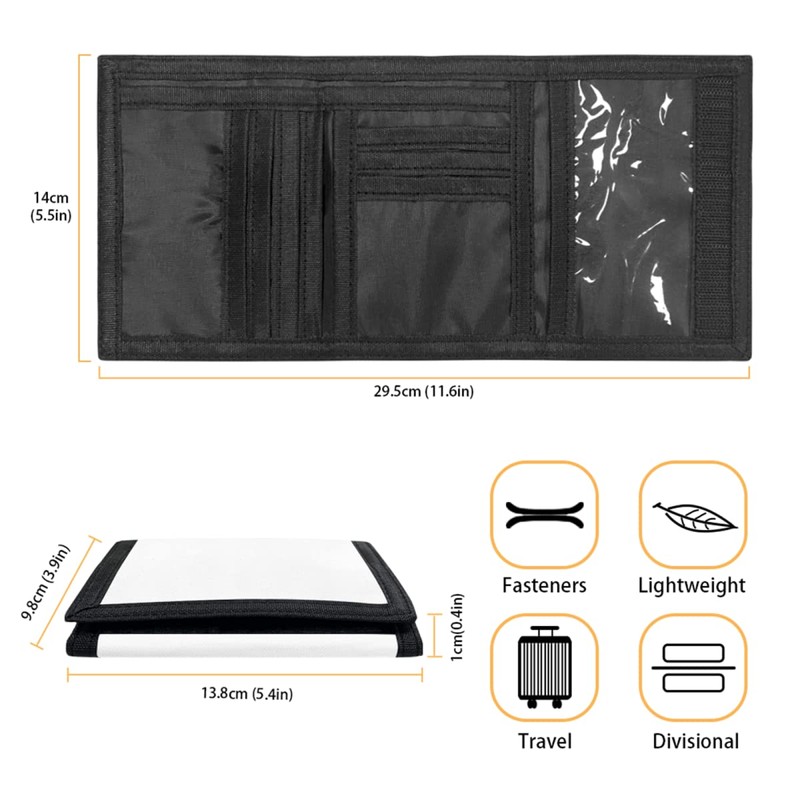 SEANATIVE Youth Kids Travel Sports RFID Blocking Trifold Wallet with