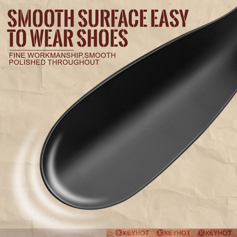 KEYHOT Long Shoe Horn 16.5" - 3 Pack Stainless Steel