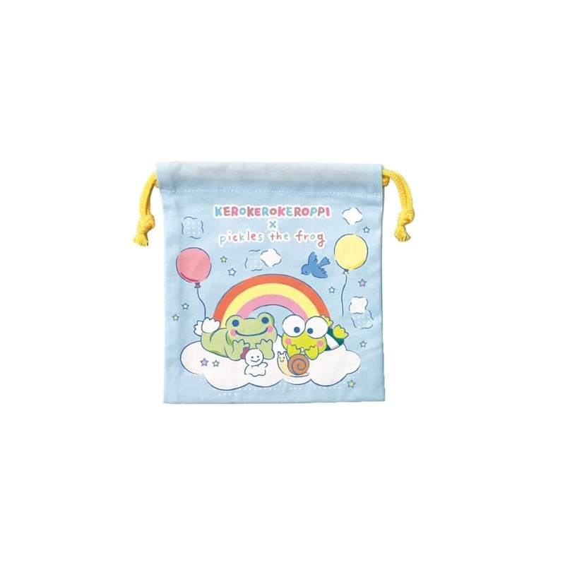 Toshin Pack P2-KI001 Kerokeroppi x Frog Pickle, Drawstring (Rainbow)
