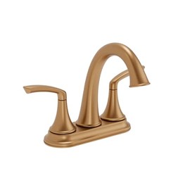 Elm 4 in. Centerset Two-Handle Bathroom Faucet with Push Pop Drain in Brushed Bronze (1.0 GPM)