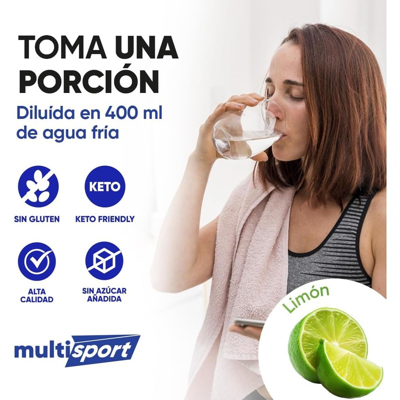 Creatina Monohidratada con Pre Entreno + L Carnitina + Electrolitos