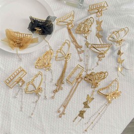 Hair Accessories (10pc/set), Include Hair Claws, Hair Clips, Hair Ties, Hair Pins, Hair Barrettes Great Gifts
